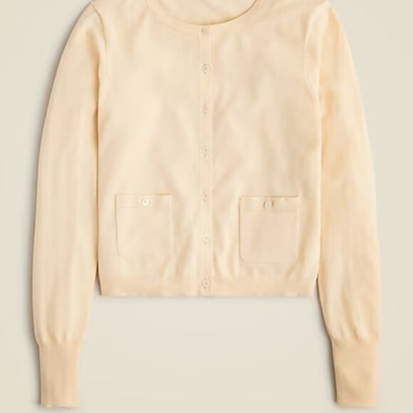 J. Crew Crewneck cardigan in premium ultrafine cotton Size XXS - Picture 2 of 12